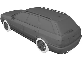 Audi 80 Avant RS2 (1994) 3D Model preview