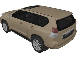 Toyota Land Cruiser Prado 150 (2010) 3D Model preview