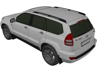Toyota Land Cruiser Prado 120 (2010) 3D Model preview