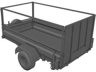 Trailer 3D Model preview
