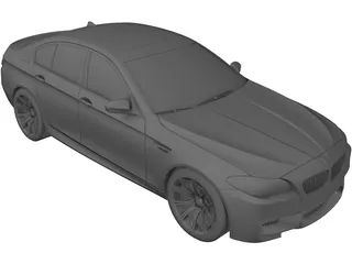 BMW M5 (2012) 3D Model preview