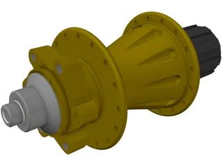 MTB Rear Freehub 3D Model preview