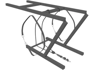 Liferaft Holder 3D Model preview