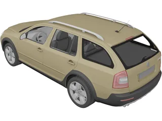 Skoda Octavia Scout 3D Model preview