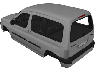Citroen Berlingo Body 3D Model preview