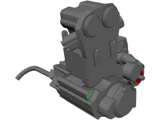 Yamaha wr450 Engine 3D Model preview
