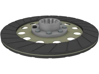 Clutch Friction Disc 3D Model preview