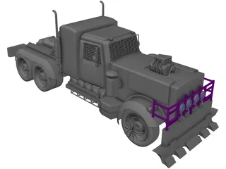 Peterbilt 359 Monster 3D Model preview