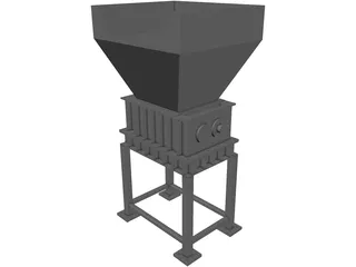 Shrijala Twin Shaft Shreeder 3D Model preview