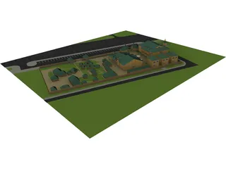 Pilgrimage Complex with Chapel 3D Model preview