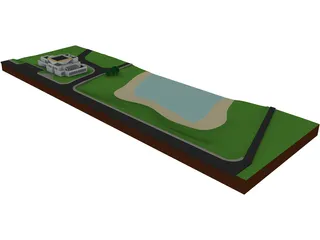 Recreational Complex 3D Model preview