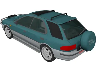 Subaru Impreza Wagon (1997) 3D Model preview