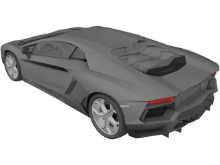 Lamborghini Aventador LP700-4 (2012) 3D Model preview