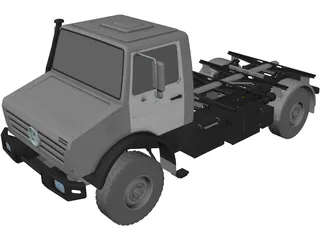 Mercedes-Benz Unimog 4000 3D Model preview