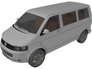 Volkswagen Multivan 3D Model preview