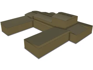 High School 3D Model preview