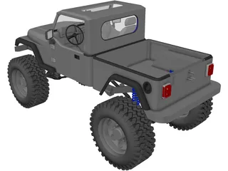 Jeep Brute Pickup (2011) 3D Model preview