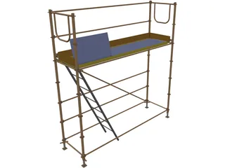 Tubular Scaffolding 3D Model preview