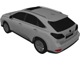 Lexus RX450h (2011) 3D Model preview