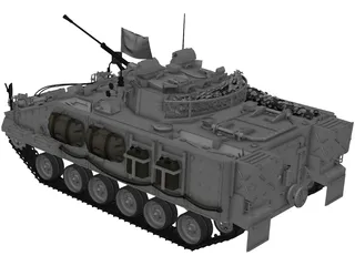 Warrior MCV UN 3D Model preview