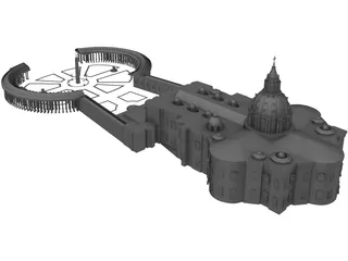 Vatican Cathedral 3D Model preview