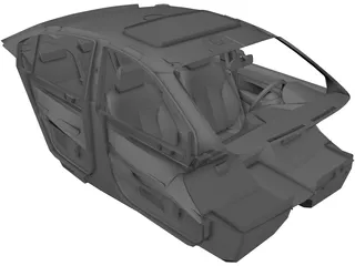 Interior Subaru Legacy (2010) 3D Model preview
