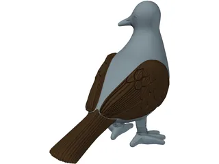 Pigeon 3D Model preview