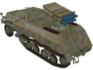 Panzerwerfer 42 3D Model preview
