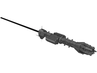 Babylon 5 Omega Class Destroyer 3D Model preview