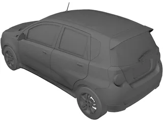 Chevrolet Aveo Hatchback 3D Model preview
