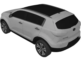 Kia Sportage (2010) 3D Model preview