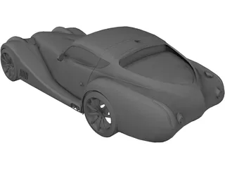 Morgan Aero Super Sports 3D Model preview