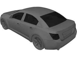 Chevrolet Cruze (2010) 3D Model preview