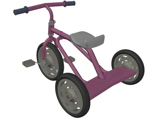 Tricycle 3D Model preview