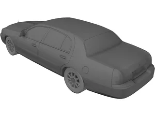 Lincoln Town Car 3D Model preview