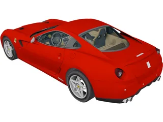 Ferrari 599 GTB Fiorano 3D Model preview