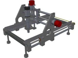 CNC Router Machine 3D Model preview