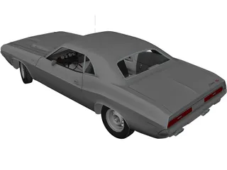 Dodge Challenger RT (1970) 3D Model preview