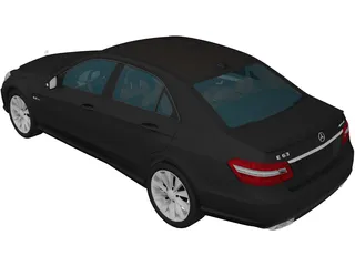 Mercedes-Benz E-Class 63 AMG (W212) 3D Model preview