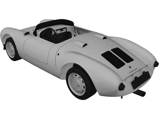 Porsche Spyder 550 (1956) 3D Model preview