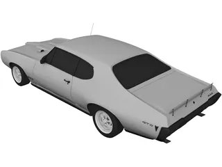 Pontiac GTO (1968) 3D Model preview