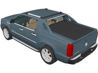 Cadillac Escalade EXT (2007) 3D Model preview
