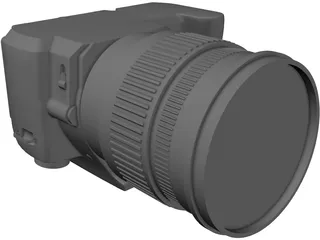 Sony A44 Digital Camera 3D Model preview