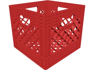 Milk Crate 3D Model preview