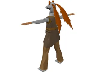 Star Wars Jar Jar Binks 3D Model preview