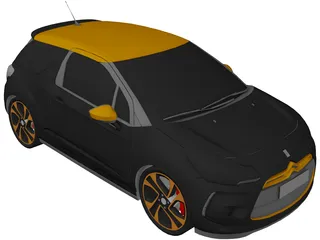 Citroen DS3 (2011) 3D Model preview