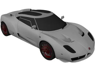 Spyker C12 Zagato 3D Model preview