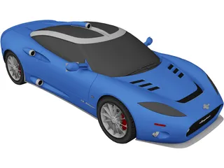 Spyker C8 Aileron 3D Model preview