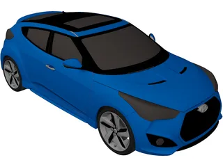 Hyundai Veloster (2012) 3D Model preview