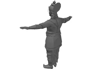 Indian King 3D Model preview